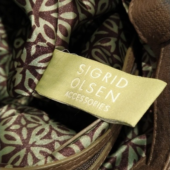 Sigrid Olsen Large Hobo Shoulder Bag Leather EUC - Picture 8 of 13